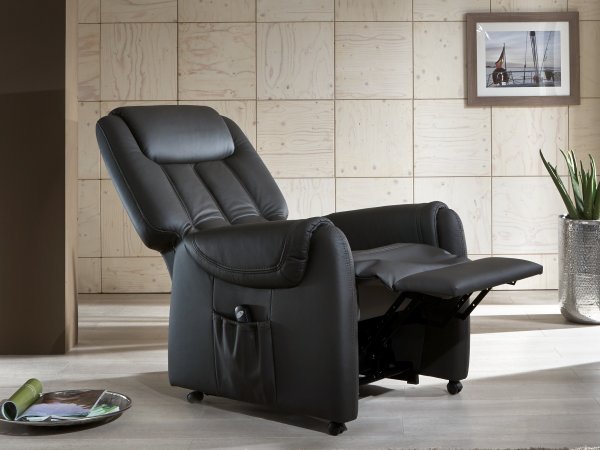 Kožené polohovací křeslo OTHELLO PLUS