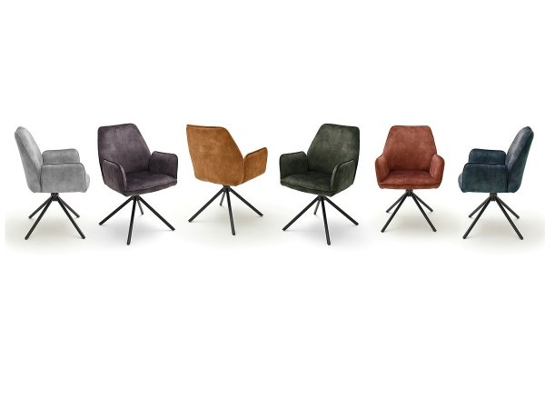 Jídelní otočná židle OTTAWA 2 s područkami olive