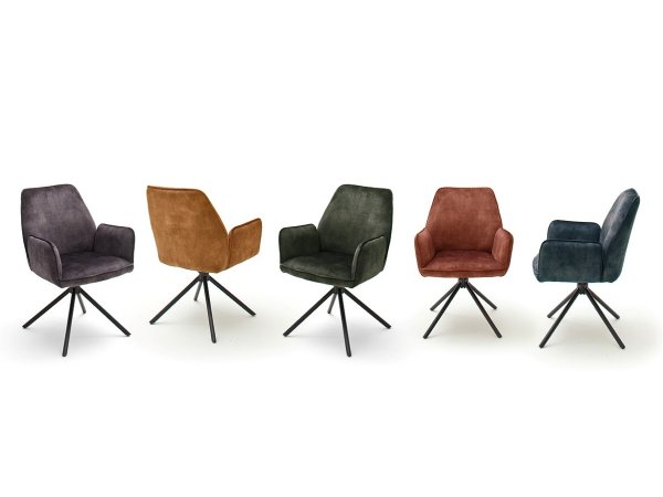 Jídelní otočná židle OTTAWA 2 s područkami curry