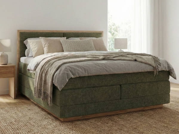 Postel boxspring s úložným prostorem PALMA III dub masiv