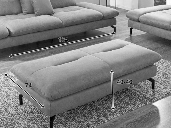 Sedací souprava PASADENA 3+2,5+taburet