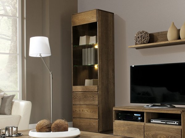 Dubová vitrína ATLANTA typ 10 dub pálený