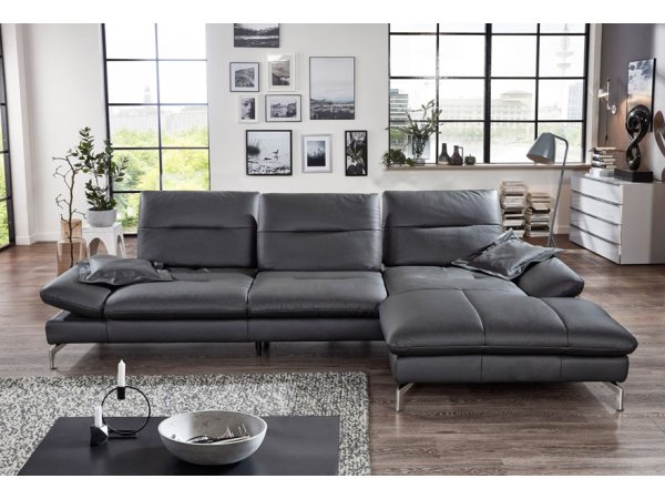 Kožená rohová sedací souprava PASADENA