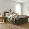 Postel boxspring s úložným prostorem PALMA III dub masiv