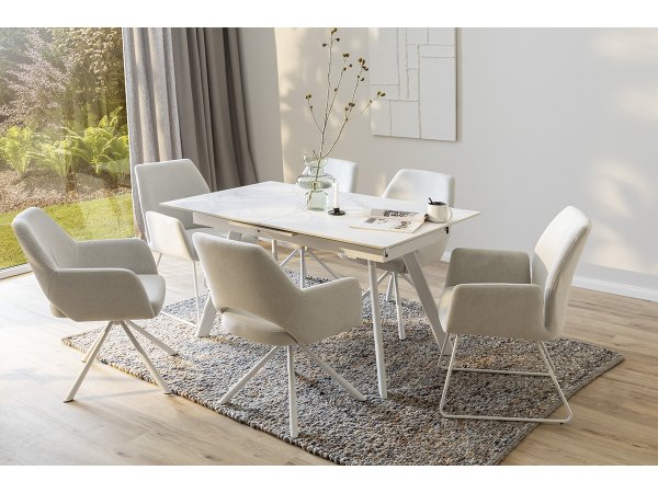 Jídelní otočná židle BEVERLY typ B, cappuccino