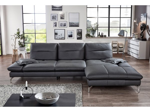 Kožená rohová sedací souprava PASADENA