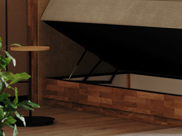 Postel boxspring s úložným prostorem PALMA II-dub masiv