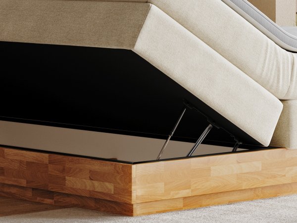 Postel boxspring s úložným prostorem PALMA II-dub masiv