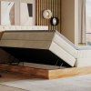 Postel boxspring s úložným prostorem PALMA II-dub masiv