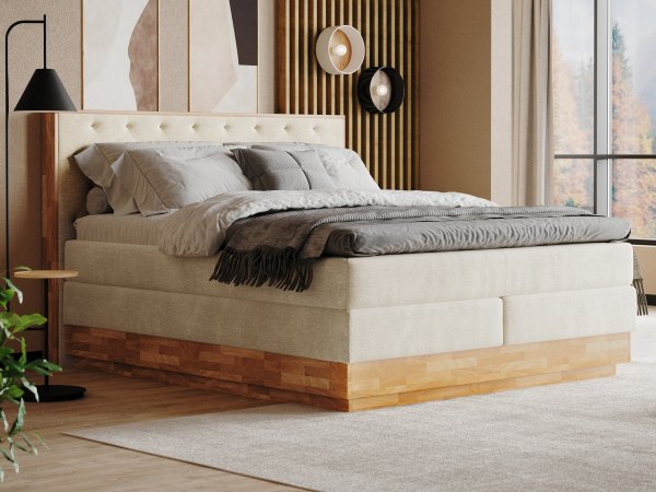 Postel boxspring s úložným prostorem PALMA II-dub masiv