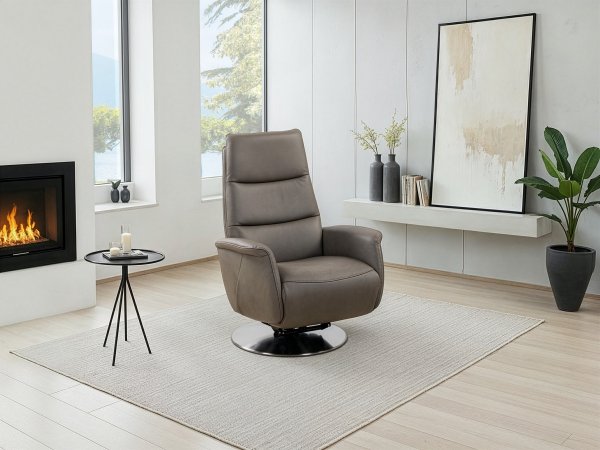 PALLADIO LAZYLINE relaxační kožené polohovací křeslo, varianta 5