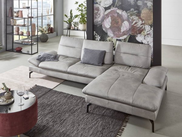 Kožená rohová sedací souprava PASADENA