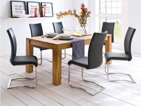 Jídelní židle z pravé kůže ARCO 2 barva bílá