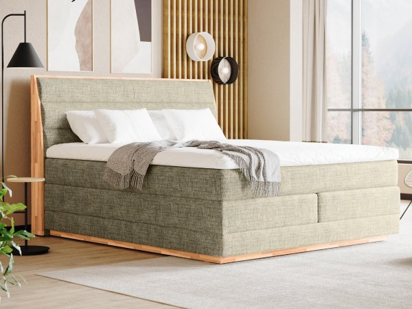 Postel boxspring PALMA I-dub masiv
