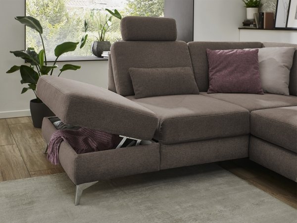 Rohová rozkládací sedací souprava PADUA