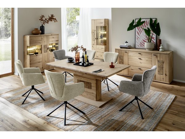 Jídelní otočná židle AMBER S, šedá