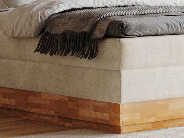 Postel boxspring s úložným prostorem PALMA II-dub masiv