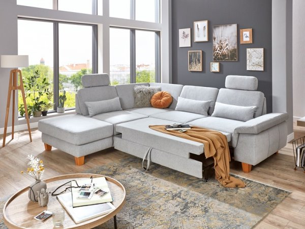 Rohová rozkládací sedací souprava PADUA 2