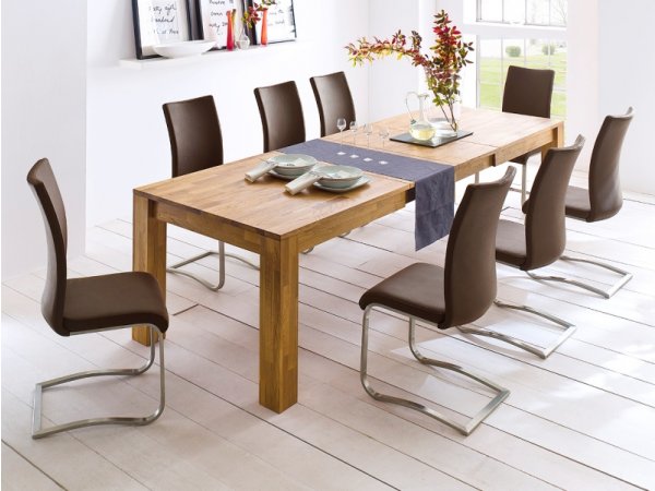 Jídelní židle z pravé kůže ARCO 2 barva bílá