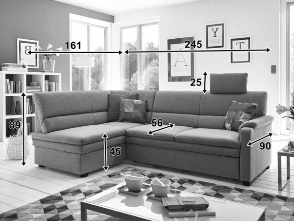 Rohová sedací souprava PERSA