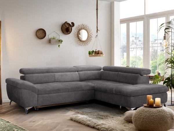 Rohová rozkládací sedací souprava PEARCY