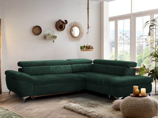 Rohová rozkládací sedací souprava PEARCY