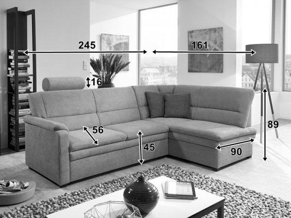 Rohová sedací souprava PERSA 2