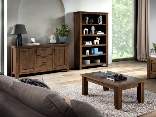 Knihovna PINEROLO typ 13 dub zastaralý olejovaný