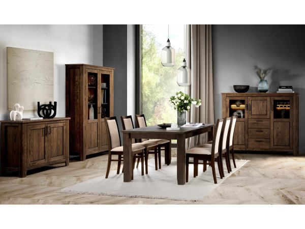 Jídelní stůl PINEROLO typ 61 dub zastaralý olejovaný