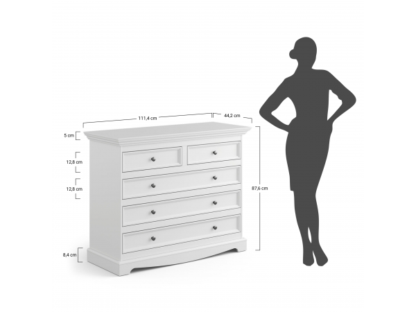 Komoda LUNO grafit/borovice