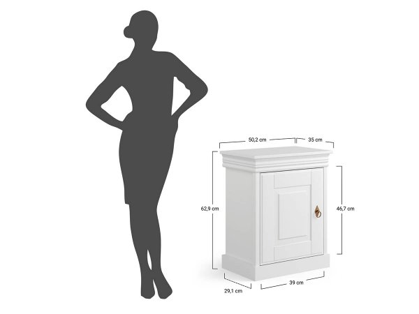 Noční stolek KANIA z finské borovice