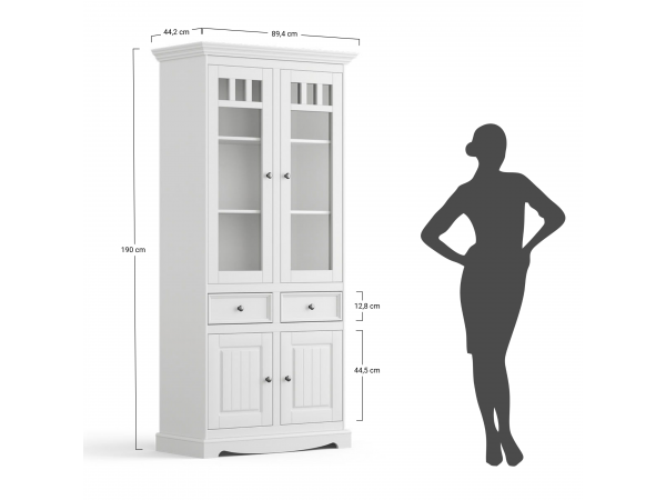 Vitrína 2-dvéřová LUNO