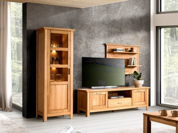 Dubová vitrína levá - PORTO typ 10