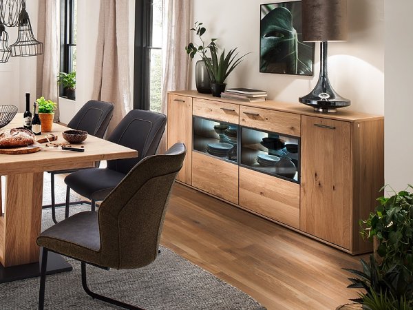 Komoda 01 PORTLAND dub bělený sukatý