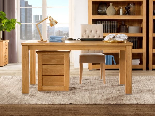 Dubový nábytek z masivu do obývacího pokoje a pracovny PORTO dub olejovaný
