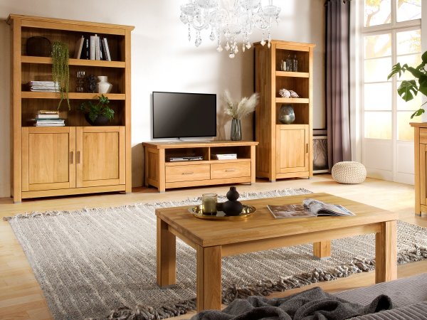 Dubový nábytek z masivu do obývacího pokoje a jídelny PORTO 2 dub olejovaný