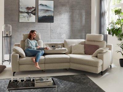 Rohová sedací souprava PRISMA s funkcí relax