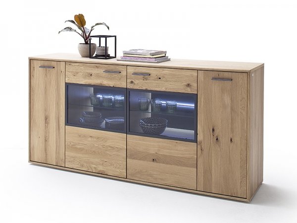 Komoda 01 PORTLAND dub bělený sukatý