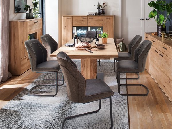 Jídelní rozkládací stůl 60 PORTLAND dub bělený sukatý