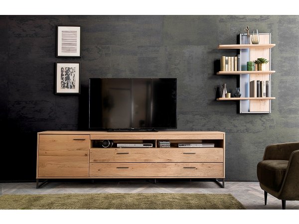 Nábytek do obývacího pokoje PORTLAND IV dub sukatý bělený