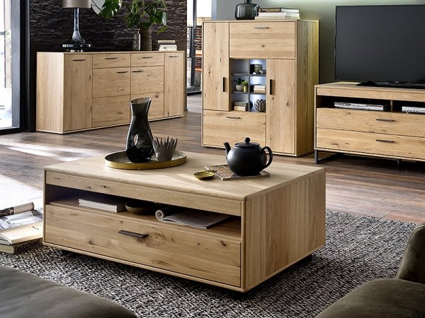 Komoda 02 PORTLAND dub bělený sukatý