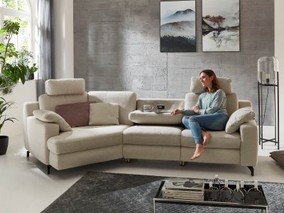 Rohová sedací souprava PRISMA s funkcí relax