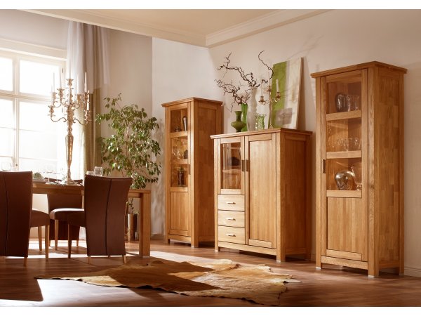 Dubová vitrína levá - PORTO typ 10