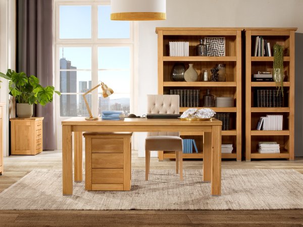 Dubový nábytek z masivu do obývacího pokoje a pracovny PORTO dub olejovaný