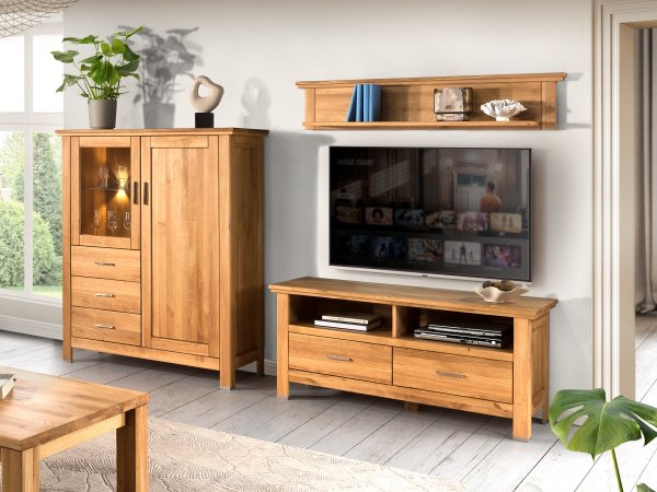 Dubový televizní stolek PORTO typ 21
