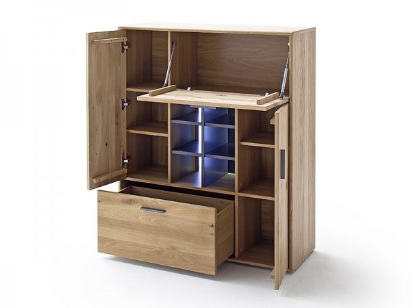 Obývací stěna PORTLAND II dub sukatý bělený