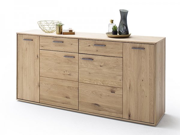 Komoda 02 PORTLAND dub bělený sukatý