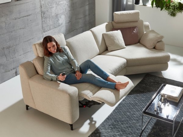 Rohová sedací souprava PRISMA s funkcí relax