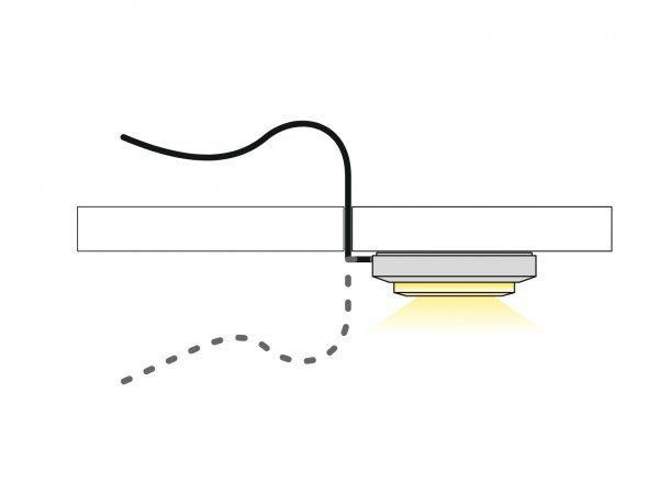 Stropní osvětlení do vitrín a regálů Quatro