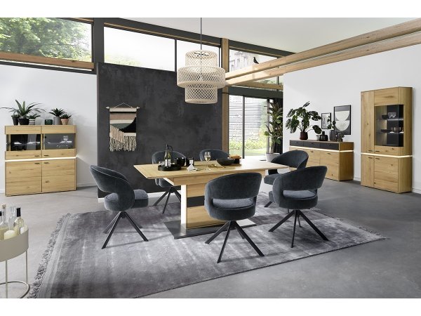 Jídelní otočná židle NICOYA šedá